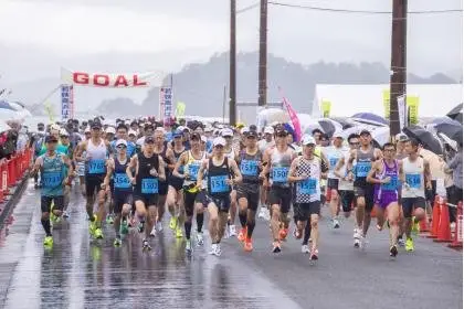 30th Anniversary Wakasa Takahama Hamanasu Marathon (第30回記念大会若狭高浜はまなすマラソン) logo