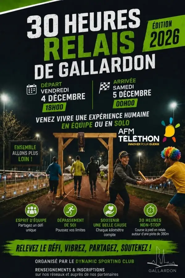30h de Gallardon - Téléthon logo