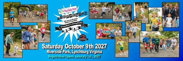 35th Annual Lynchburg Pediatrics Children's Run in memory of Dr John A. Stephenson logo