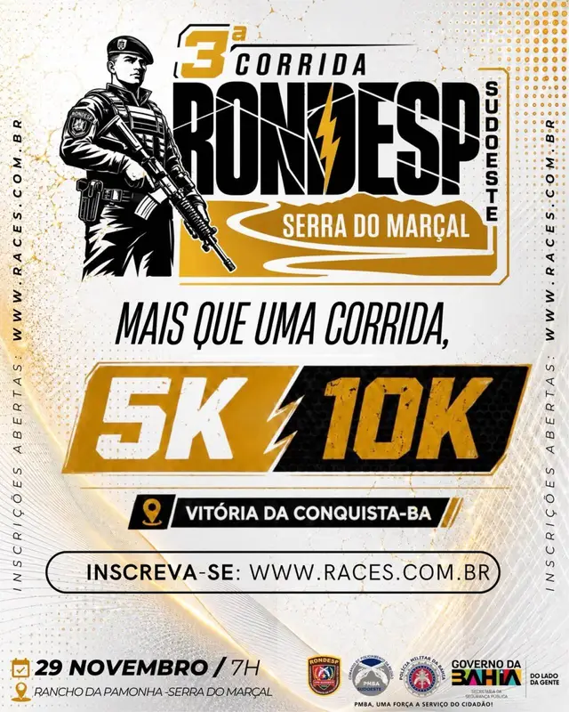3ª Corrida Rondesp Sudoeste SERRA DO MARÇAL logo