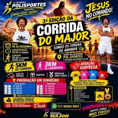 3ª EdiÇÃo Da Corrida Do Major logo