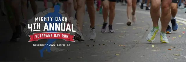 3rd Annual Mighty Oaks Veterans Day Run logo