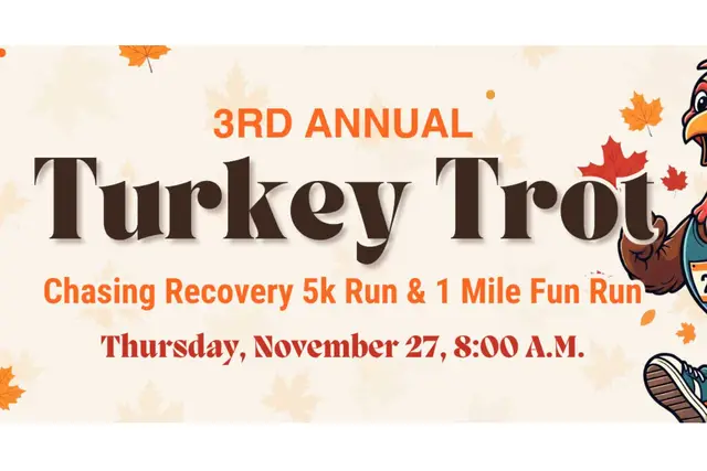 4th Annual Turkey Trot - Chasing Recovery 5K and 1 Mile Fun Run logo