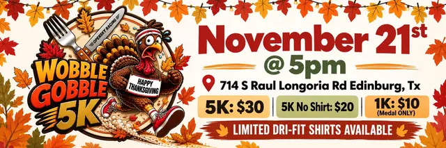 3rd Annual Wobble Gobble 5k logo