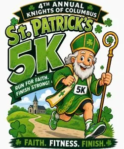 4th Knights of Columbus St Patrick 5K Run logo