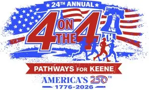 4 on the 4th Road Race logo