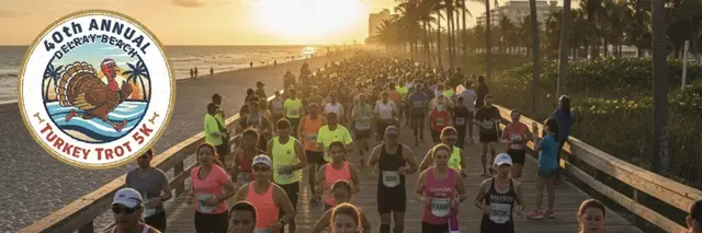 40th Annual Delray Beach Turkey Trot 5K logo