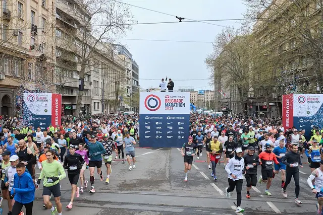 40th Powerade Belgrade Marathon logo