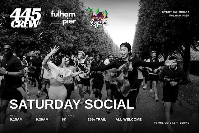 445 Crew | Saturday Social 6K Run at Fulham Pier logo