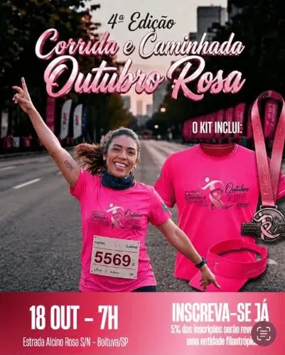 4ª CORRIDA E CAMINHADA OUTUBRO ROSA logo