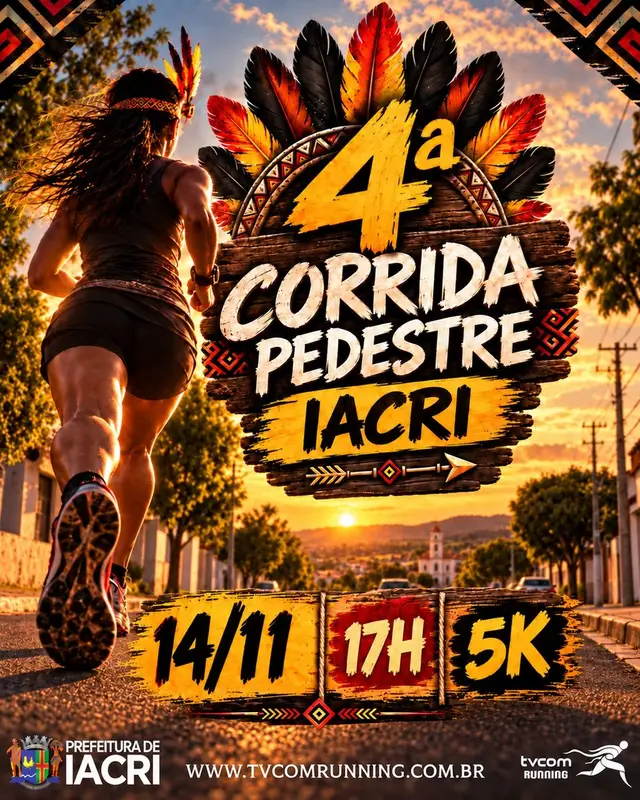 4ª CORRIDA PEDESTRE DE IACRI SP logo
