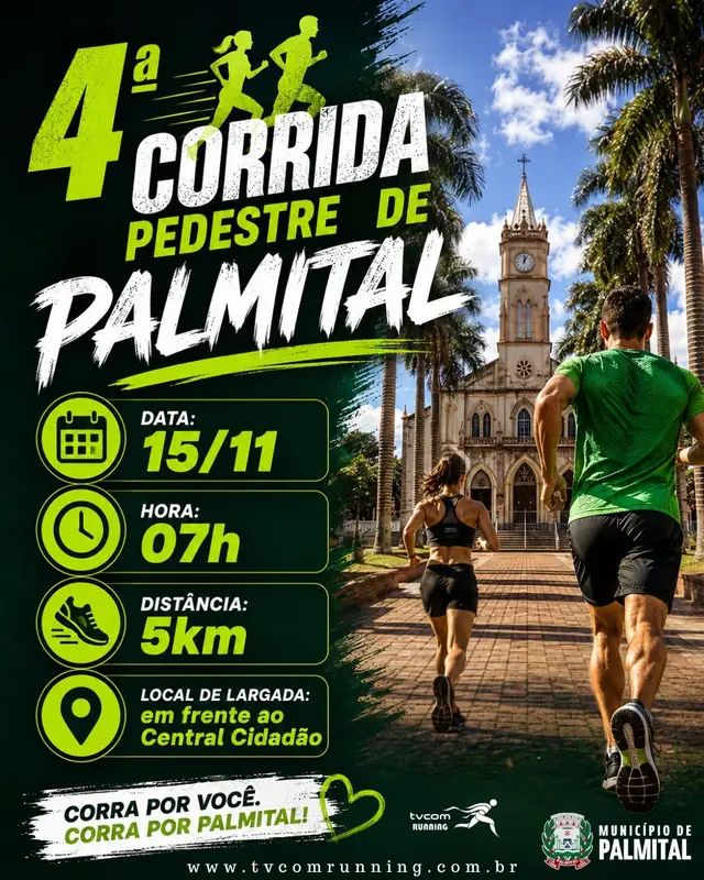 4ª CORRIDA PEDESTRE DE PALMITAL logo