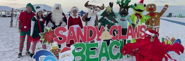 50th Annual Sandy Claws Beach Run logo