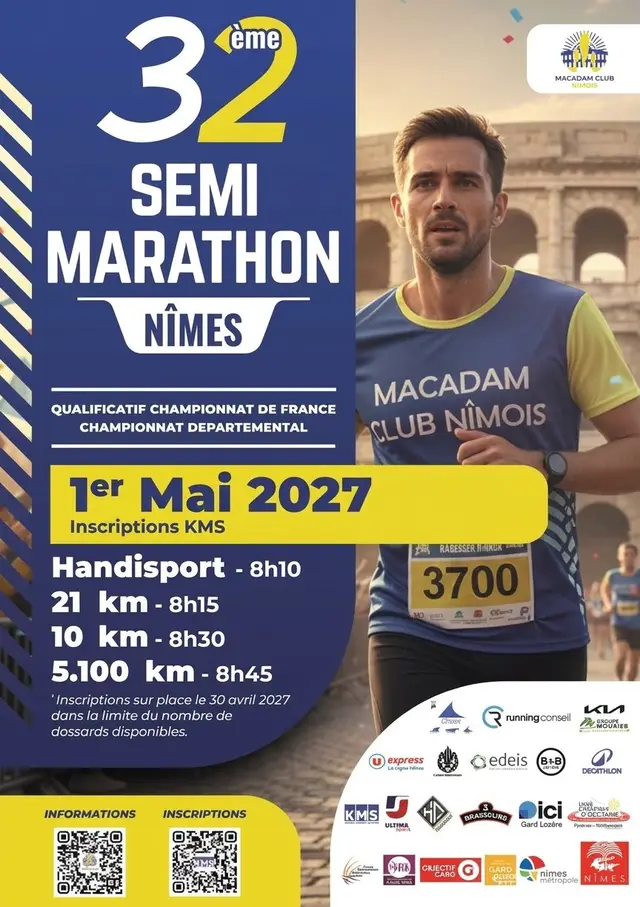 5.100Km, 10Km et Semi Marathon de Nimes logo