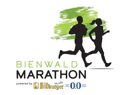 52. BIENWALD MARATHON Kandel 2027 und 49. Halbmarathon powered by Bitburger 0,0% logo