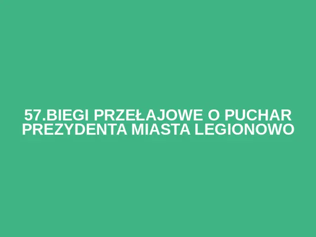 57.Biegi Przełajowe o Puchar Prezydenta Miasta Legionowo logo