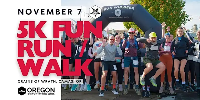 5k Beer Run - Grains of Wrath Brewery | 2026 OR Brewery Running Series logo