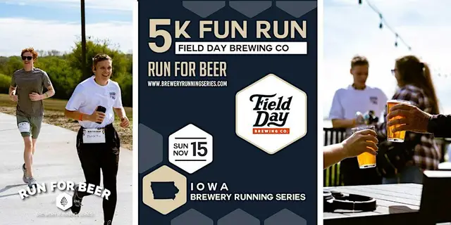 5k Beer Run x Field Day Brewing| 2026 IA Brewery Running Series logo