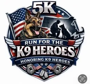5K Race/Walk/K9 Heroes logo
