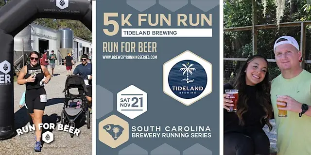 5k Fun Run at Tideland Brewing | 2026 SC Brewery Running Series logo