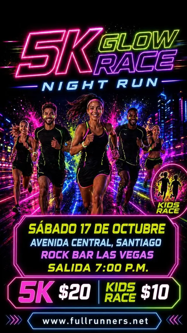 5k GLOW RACE / NIGTH RUN 100 logo