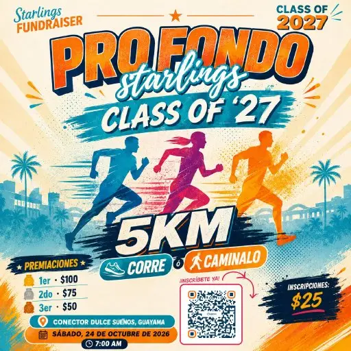 5K PRO FONDO STARLINGS – CLASS OF 2027 logo