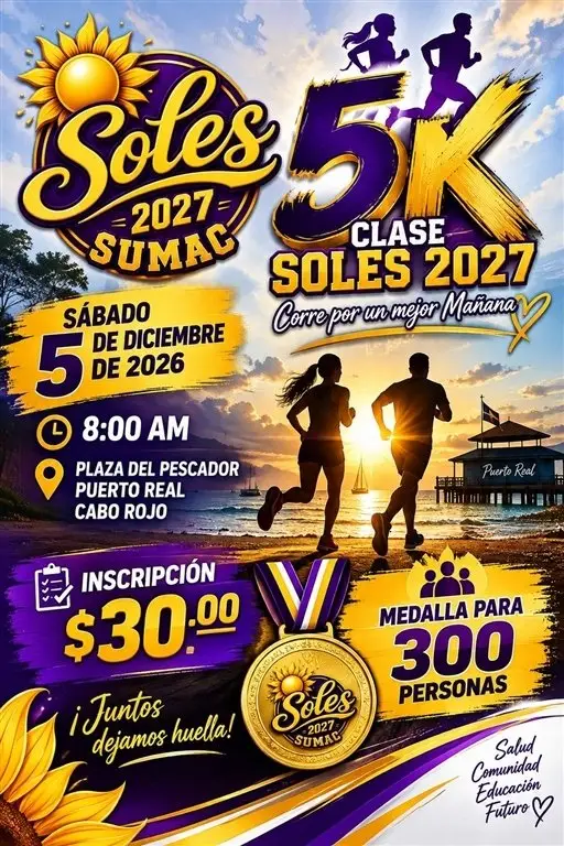 5k SOLES 2027 SUMAC logo