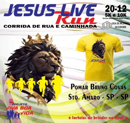 5º JESUS LIVE RUN - CORRIDA DE RUA E CAMINHADA logo