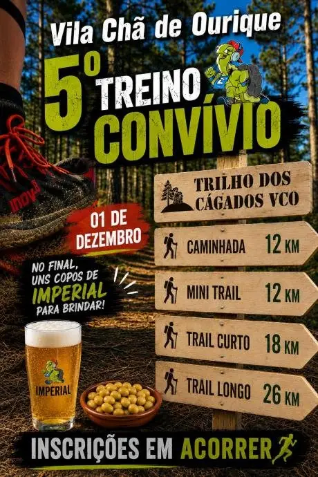 5º TREINO TRAIL CONVÍVIO TRILHO DOS CÁGADOS VCO logo
