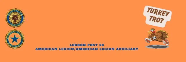 5th Annual American Legion Auxiliary Turkey Trot logo