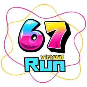 6 7 Virtual Run logo