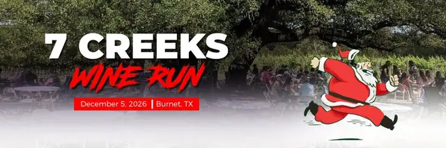 7 Creeks Vineyard Christmas Wine Run 5k logo