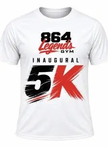 864 Legends Inaugural 5K logo
