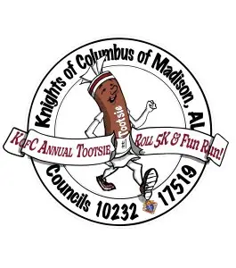 8th Annual KofC Tootsie Roll 5K & Fun Run logo