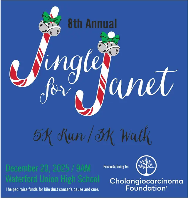 9th Annual Jingle for Janet 5K/3K 2026 logo