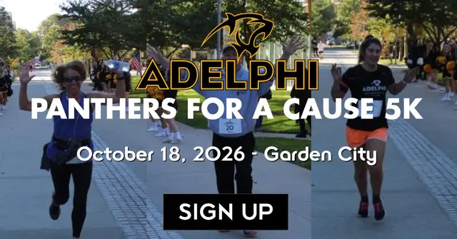 Adelphi Panthers for a Cause 5K Run/Walk 2026 logo