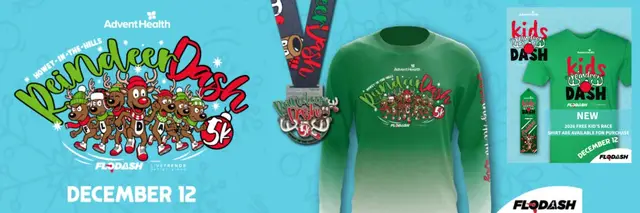 AdventHealth Howey-in-the-Hills Reindeer Dash 5K presented by LiveTrends Design Group logo