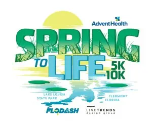 AdventHealth Spring to Life 5k & 10k presented by LiveTrends Design Group logo