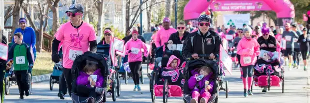 Ainsley's Angels 11th Annual Rolling On The River 5K logo