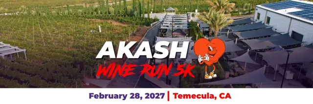 Akash Wine Run 5k logo
