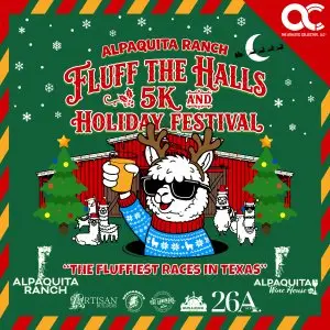 Alpaquita Ranch Presents: Fluff the Halls 5K logo