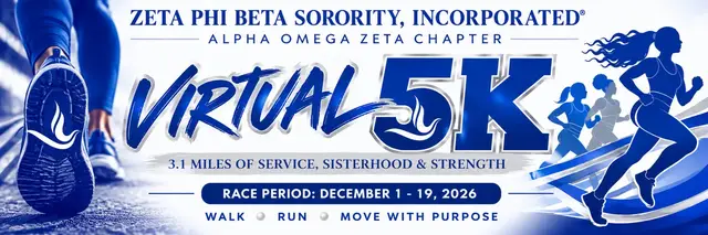 Alpha Omega Zeta Chapter Virtual 5K logo
