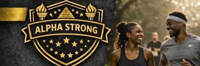 Alpha Strong 5k logo