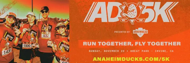 Anaheim Ducks 5K presented by Arrowhead Water logo