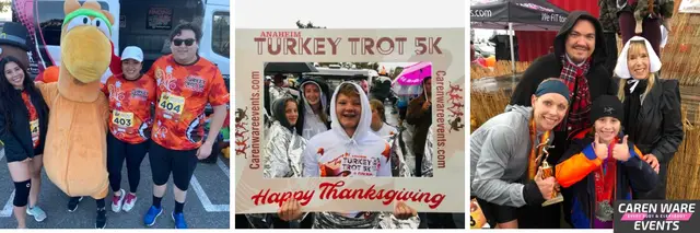 Anaheim Turkey Trot 5K/10K  -Corner of Katella on the SANTA ANA RIVER TRAIL.  Across the street from Honda Center logo