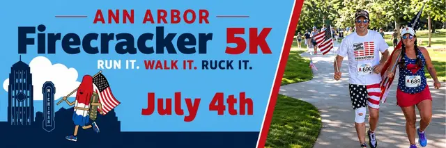 Ann Arbor Firecracker 5K: Run, Walk, or Ruck logo