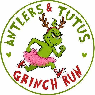 Antlers and Tutus Grinch Run logo