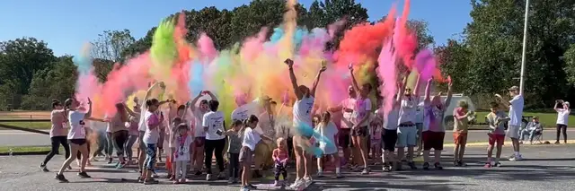 Anxious for Nothing 5K Color Run! logo