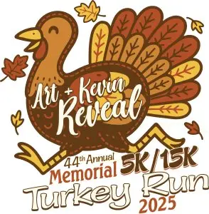 Art and Kevin Reveal Memorial Turkey Run logo
