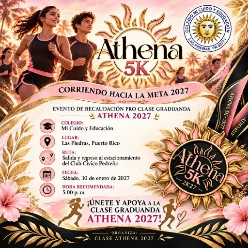 Athena 5K: Corriendo hacia la Meta 2027 logo